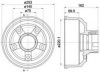 HELLA 8DT 355 302-411 Brake Drum
